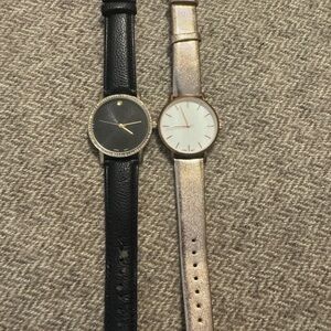 Black and Gold Watch Set